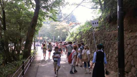 最後尾は霞台をぐるっと回ったところ