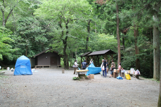 日影沢キャンプ場。