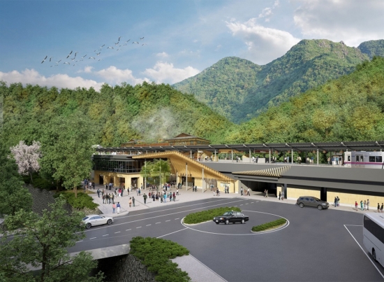 高尾山口駅周辺の整備イメージ図